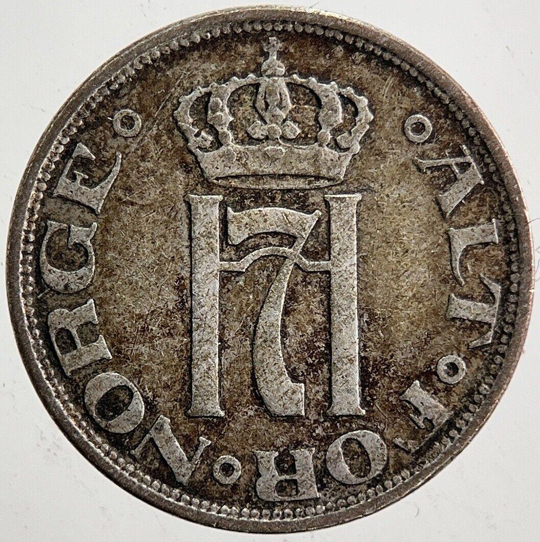 1909 Norway 10 Ore Silver Coin | Fine Collectable Grade | a5458