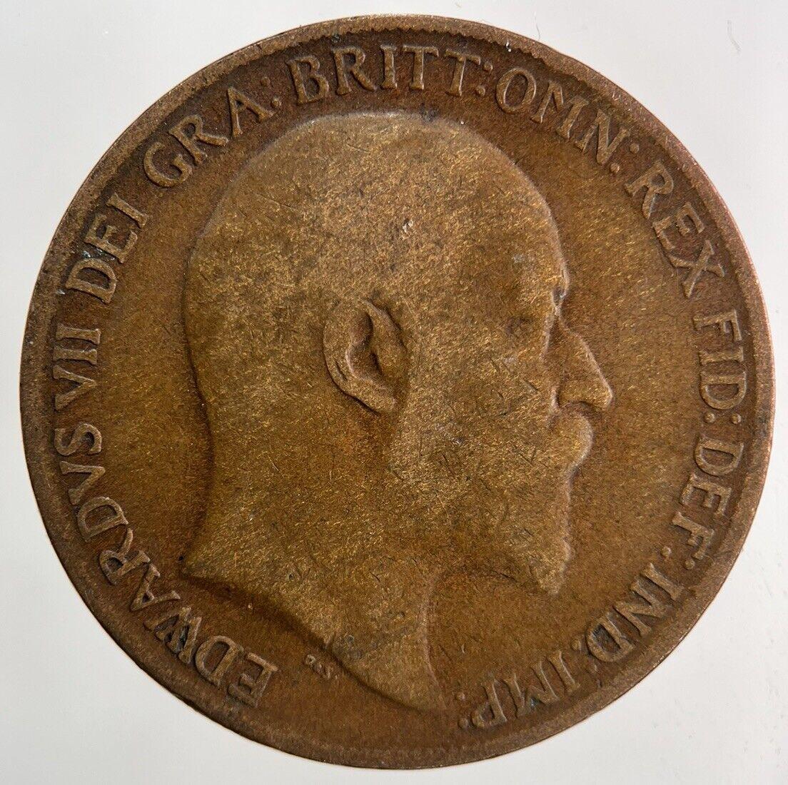 1910 Edward VII One Penny Coin | Collectable Grade