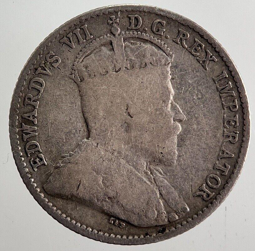 1910 Canada 5 Cents Silver Coin | Fine Collectable Grade