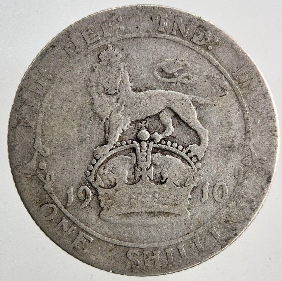 1910 Edward VII One Shilling Silver Coin | Collectable Grade
