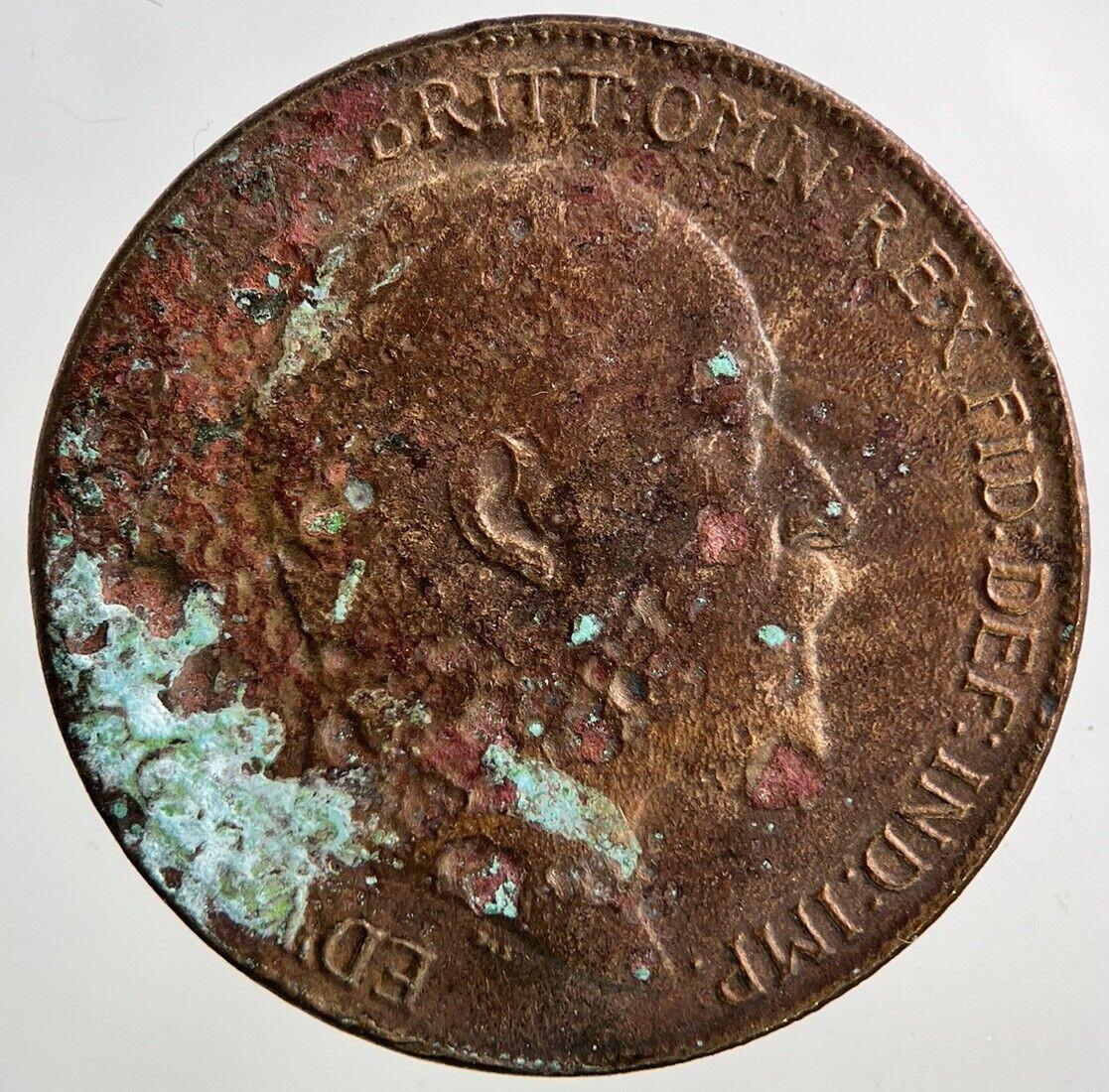 1910 George V One Penny Coin | Collectable Grade