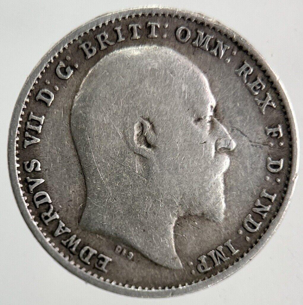 1910 Edward VII Threepence Silver Coin | Fine Collectable Grade