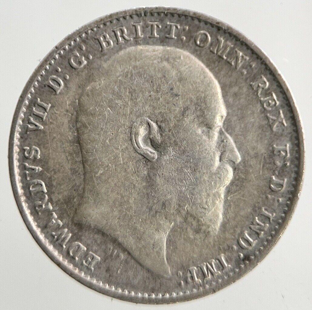 1910 Edward VII Threepence Silver Coin | Very High Grade