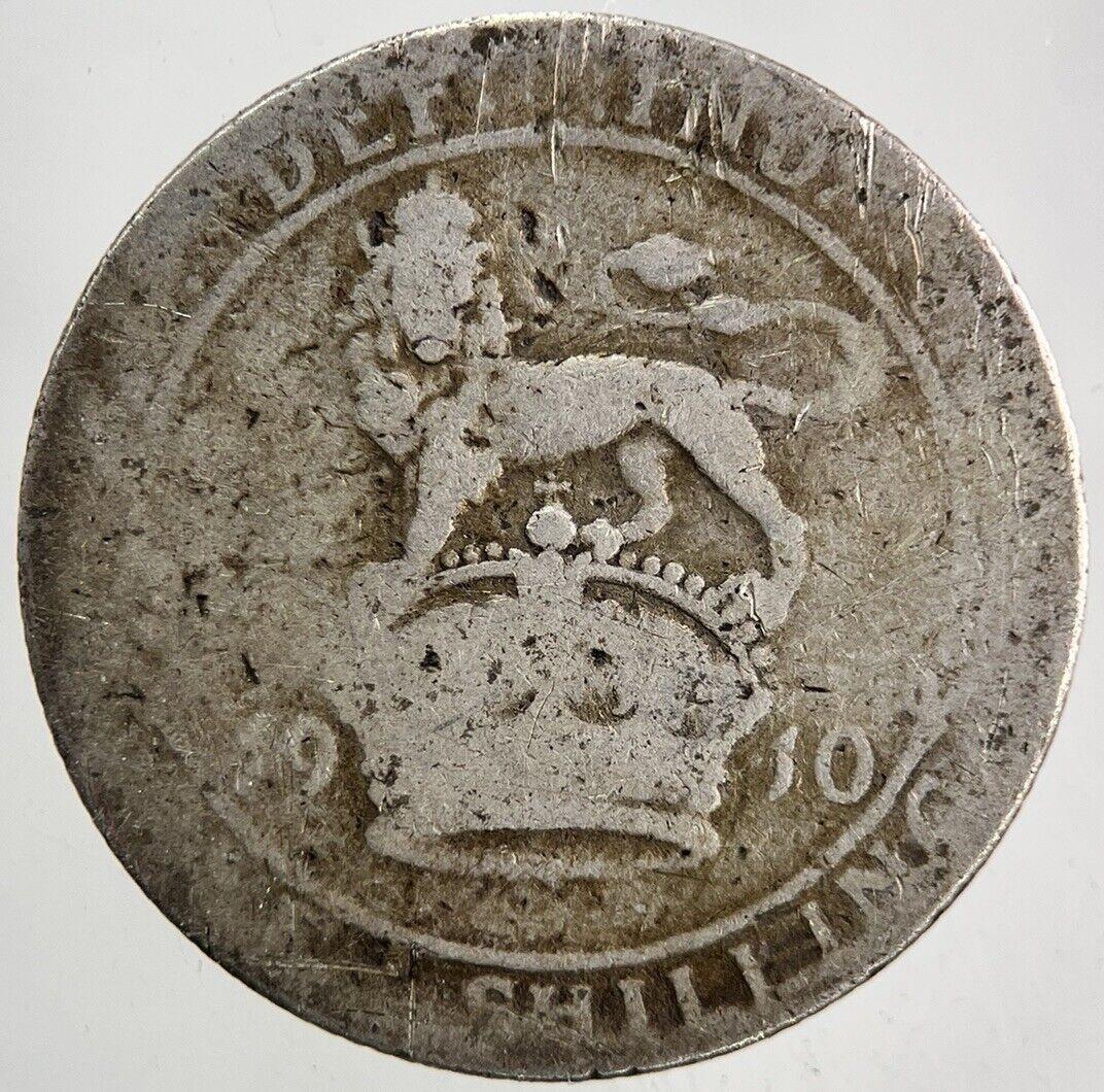 1910 Edward VII Shilling Silver Coin | Fair Grade