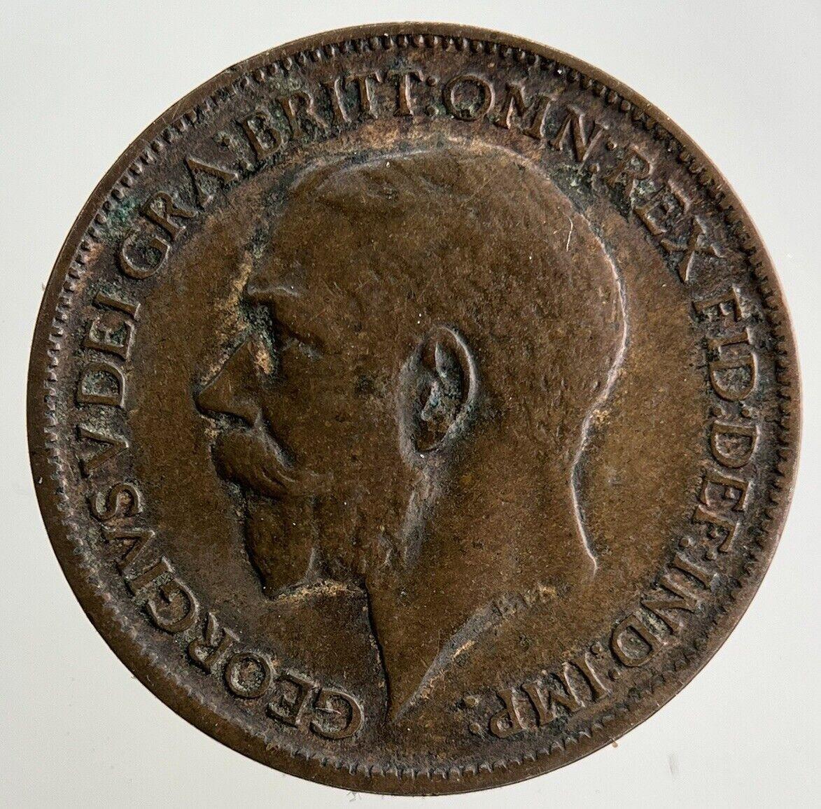1911 George V Farthing Coin | Fine Collectable Grade