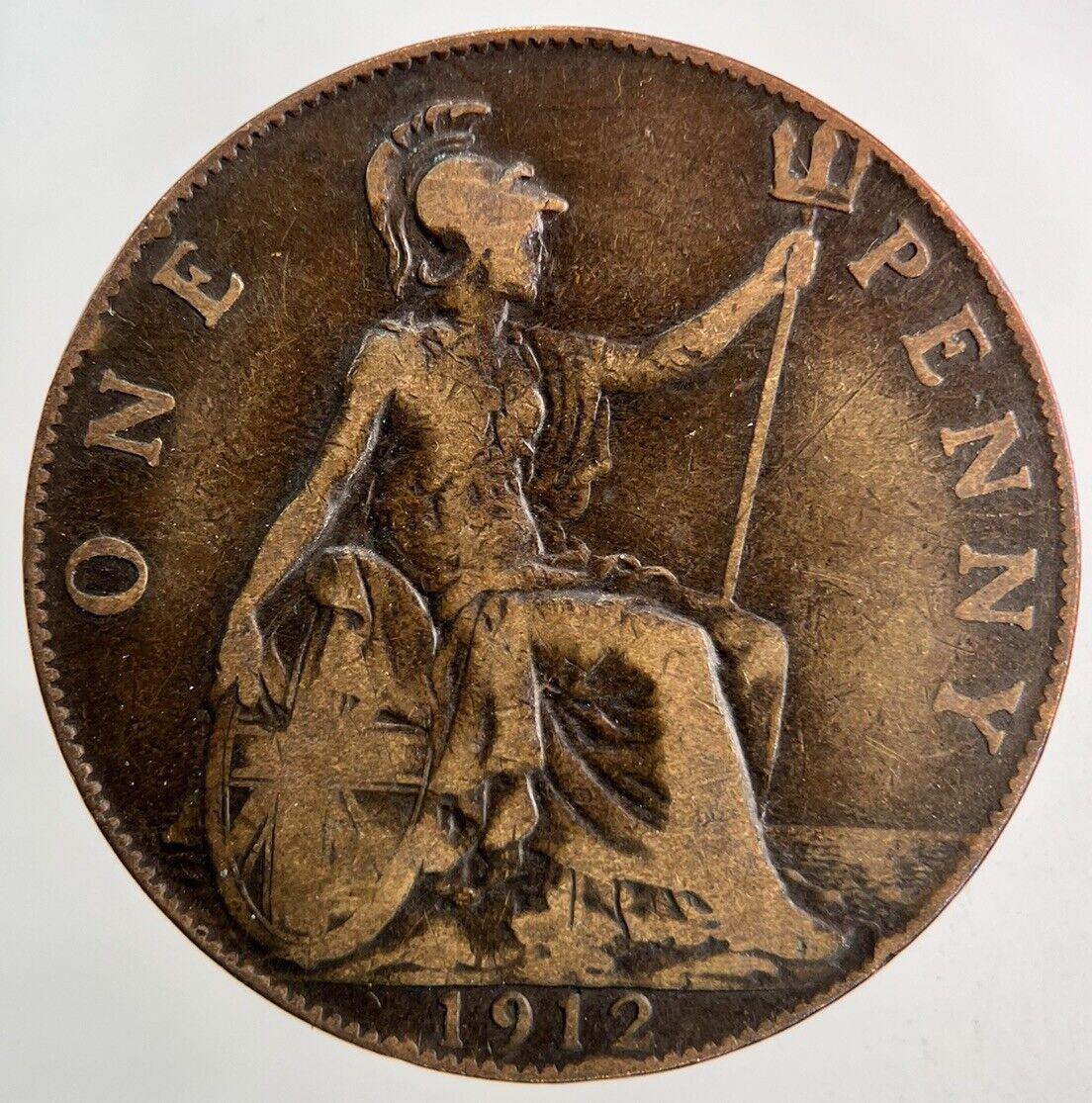 1912 George V One Penny Coin | Fine Collectable Grade