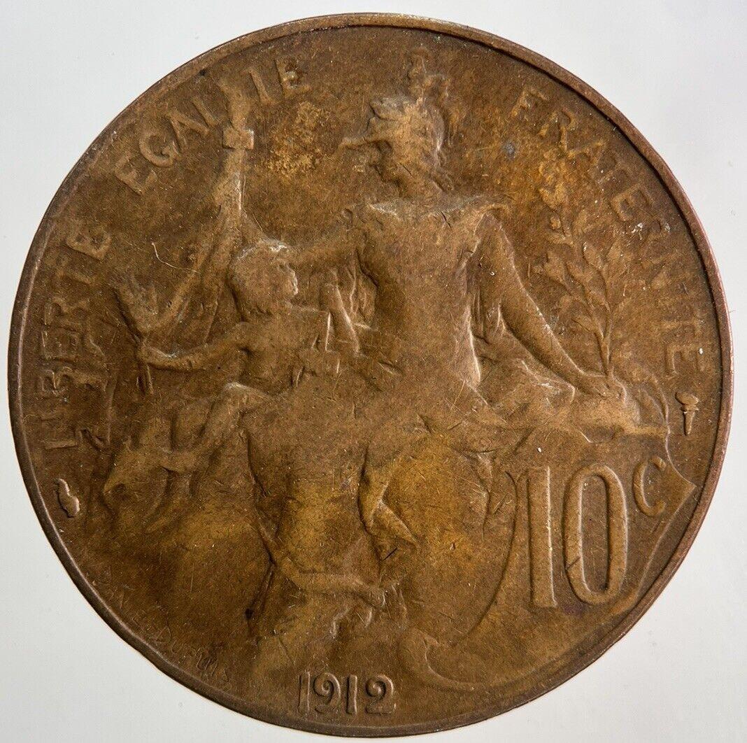 1912 France 10 Centimes Coin | Fine Collectable Grade