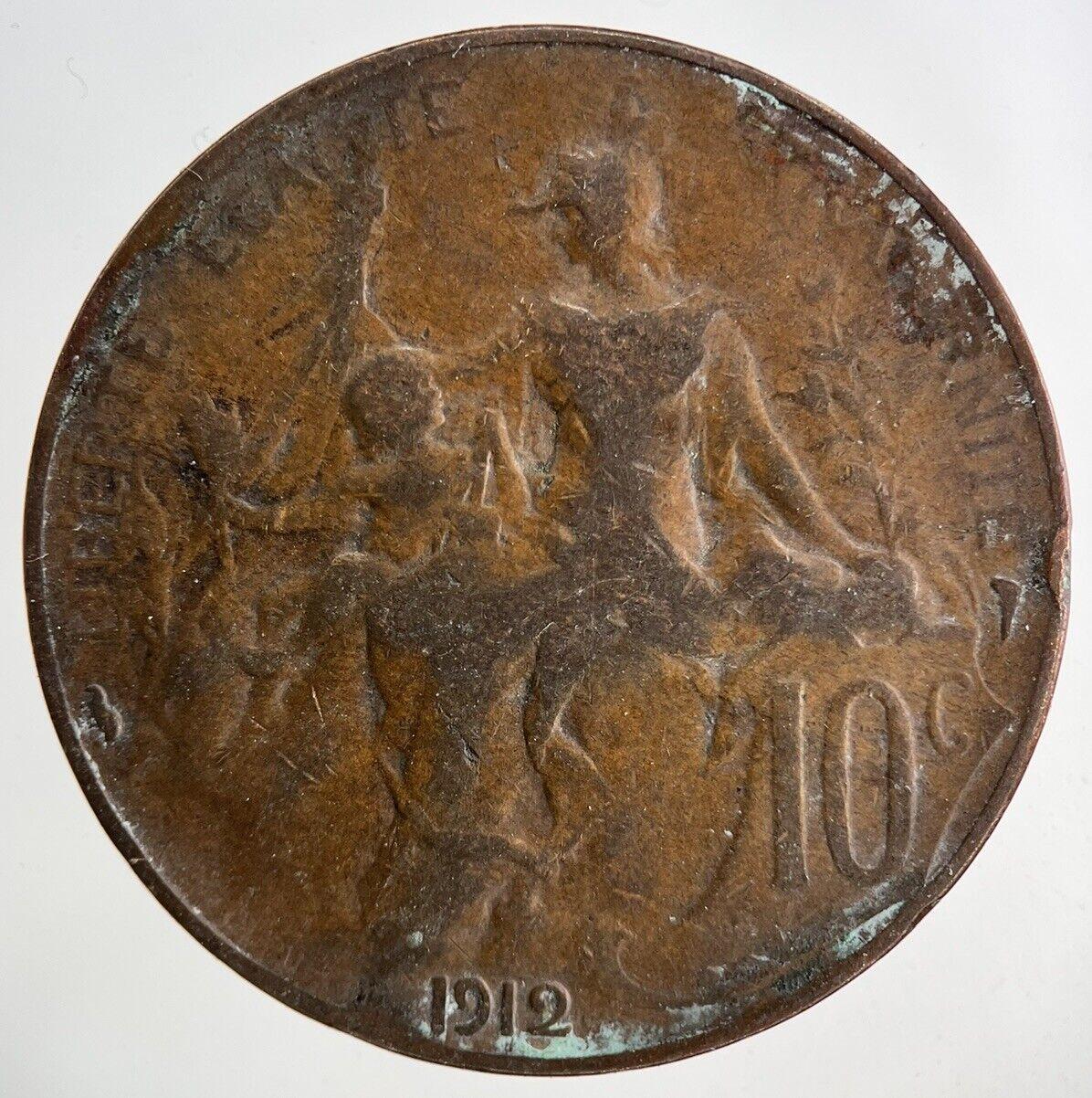 1912 France 10 Centimes Coin | Collectable Grade