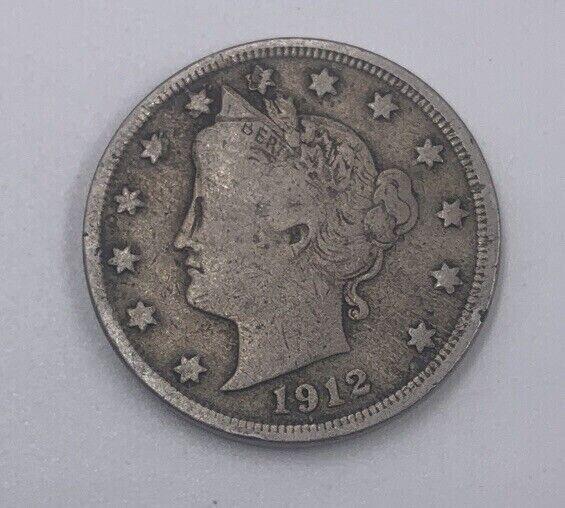 1912 USA American Nickel 5 Cents Coin | Collectable Grade | a219