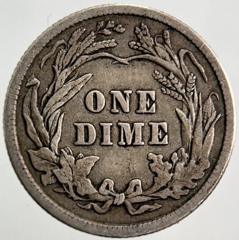 1912 US USA Barber One 1 Dime Silver Coin | Fine Collectable Grade | a1079