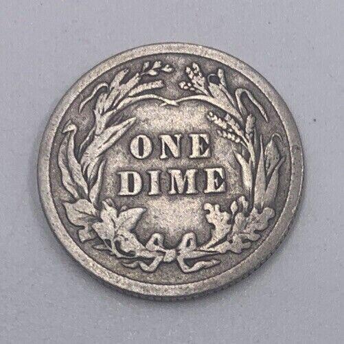 1912 US USA Barber One 1 Dime | American Silver Coin | Collectable Grade | a213