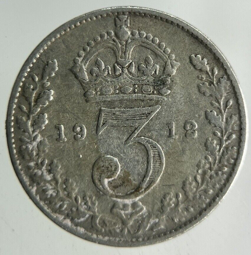 1912 George V Threepence Silver Coin | Fine Collectable Grade