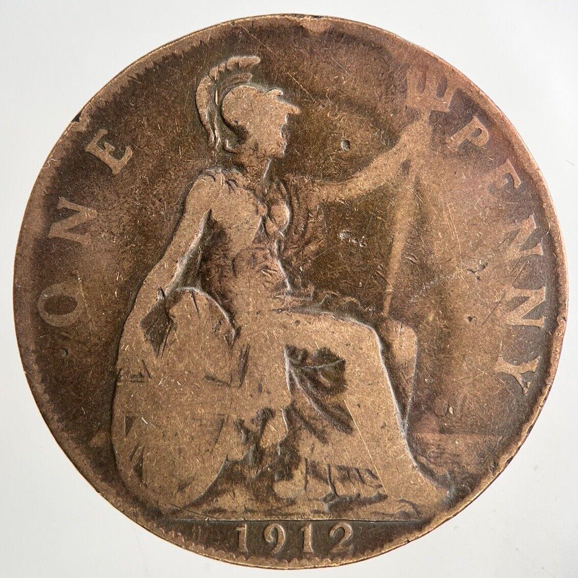 1912-H George V One Penny Coin | Collectable Grade
