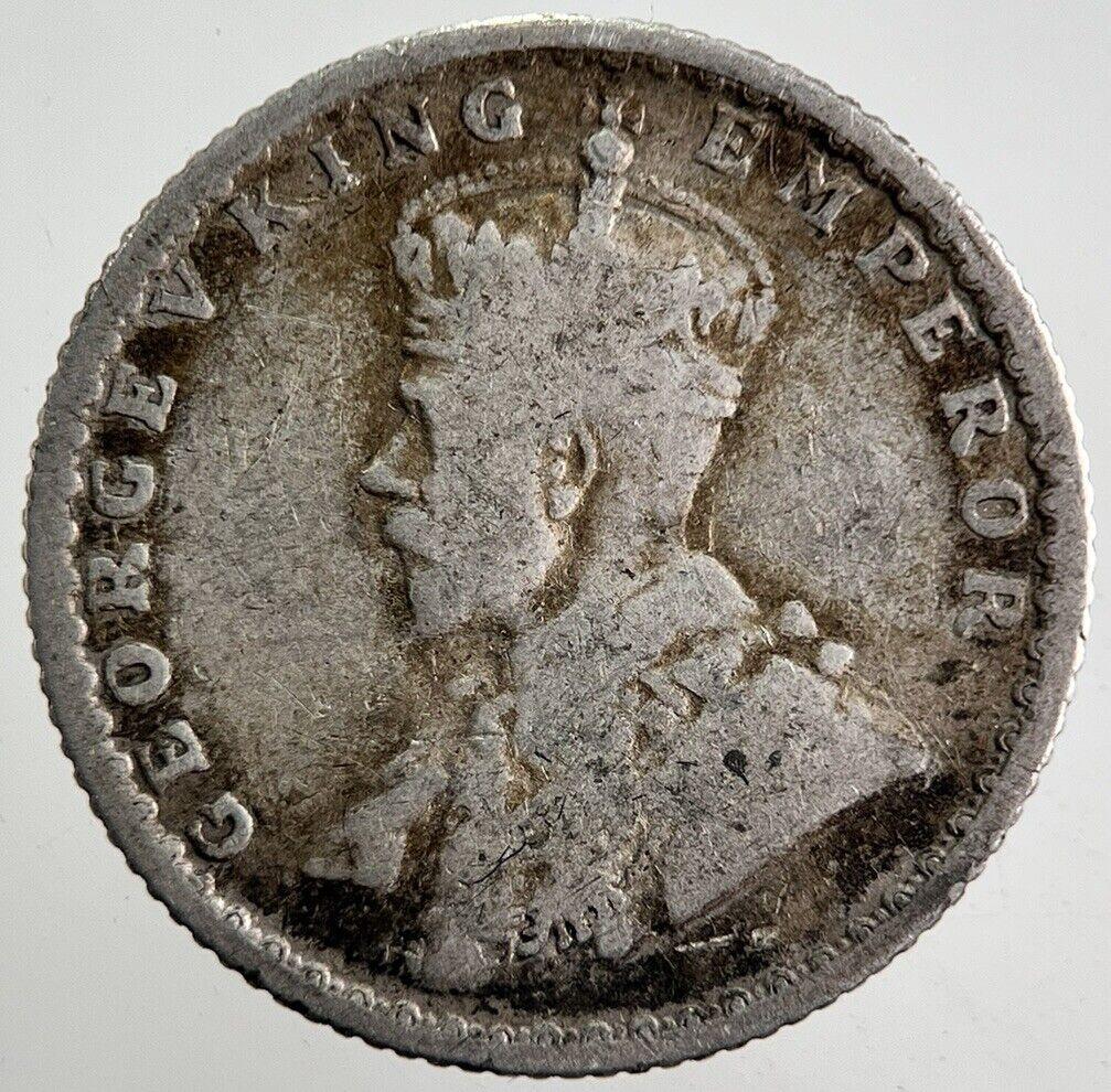 1912 India 1/4 Quarter Rupee Silver Coin | Collectable Grade