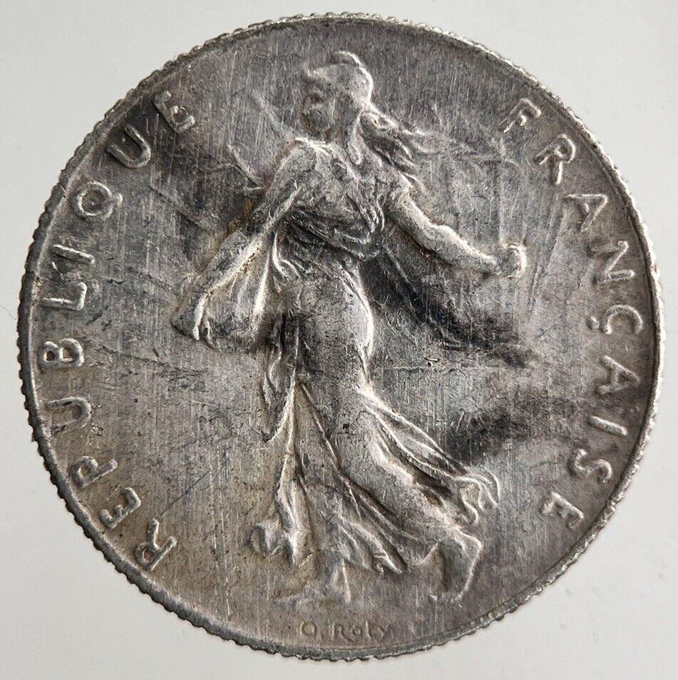 1913 France 50 Centimes Silver Coin | Fine Collectable Grade