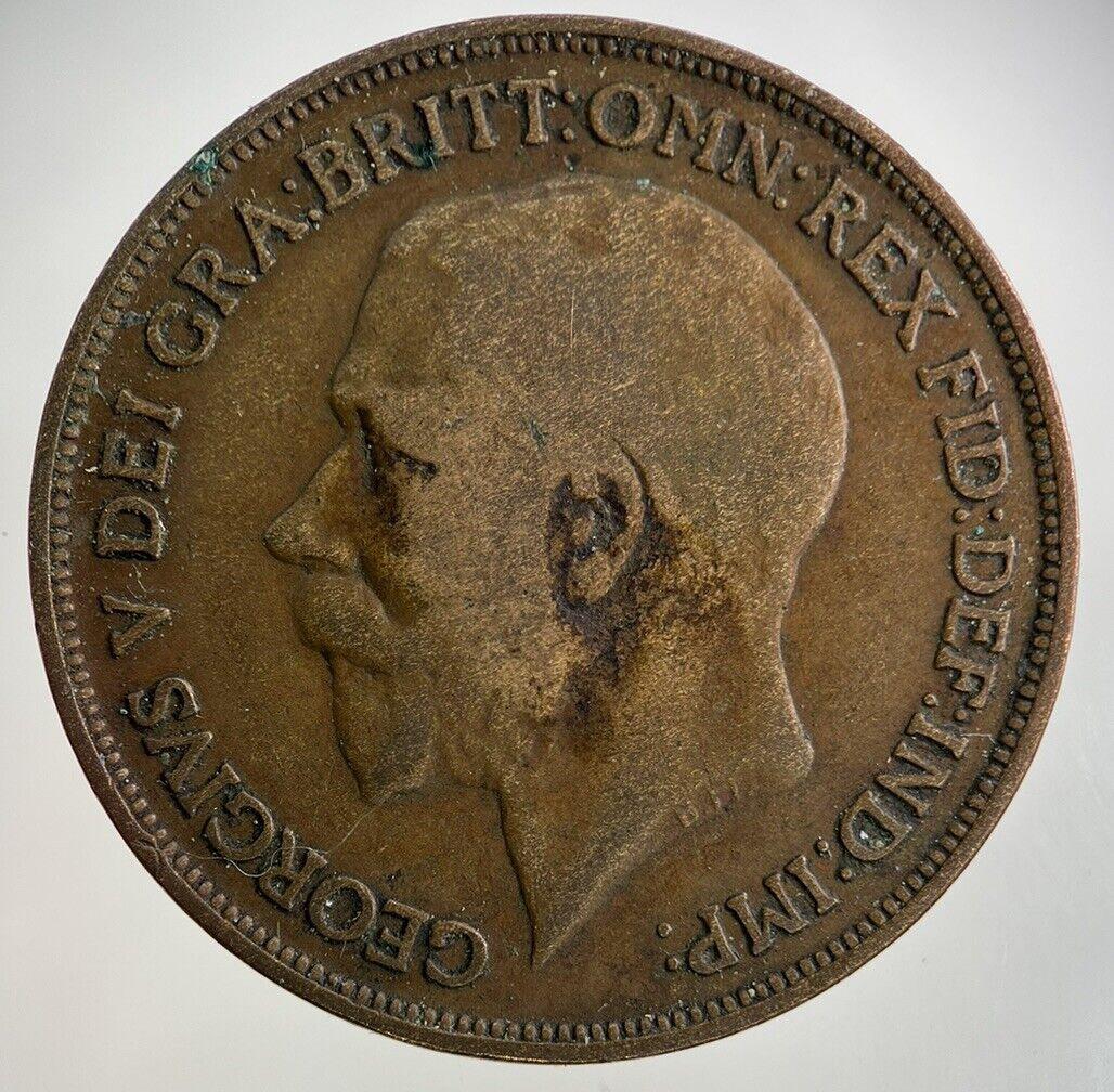 1913 George V One Penny Coin | Collectable Grade