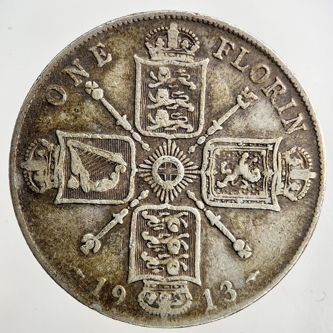 1913 George V Florin Silver Coin | Fine Collectable Grade