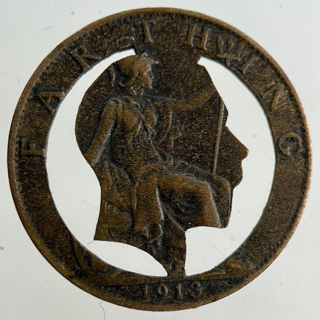 1913 George V Modified Farthing Coin | Collectable Grade