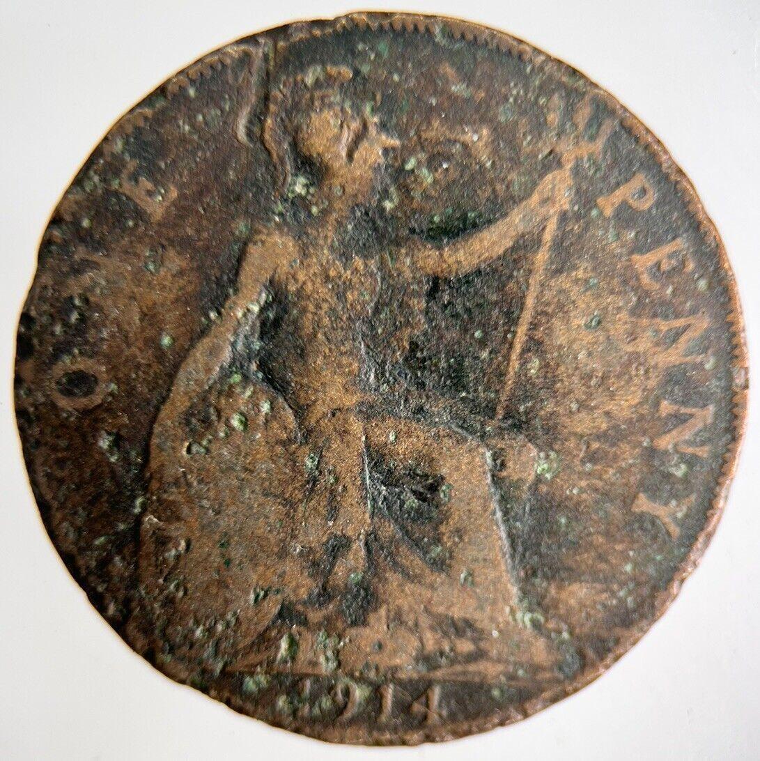 1914 George V One Penny Coin | Collectable Grade