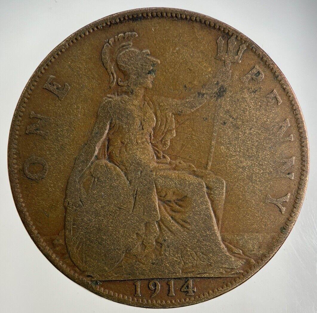 1914 George V One Penny Coin | Collectable Grade