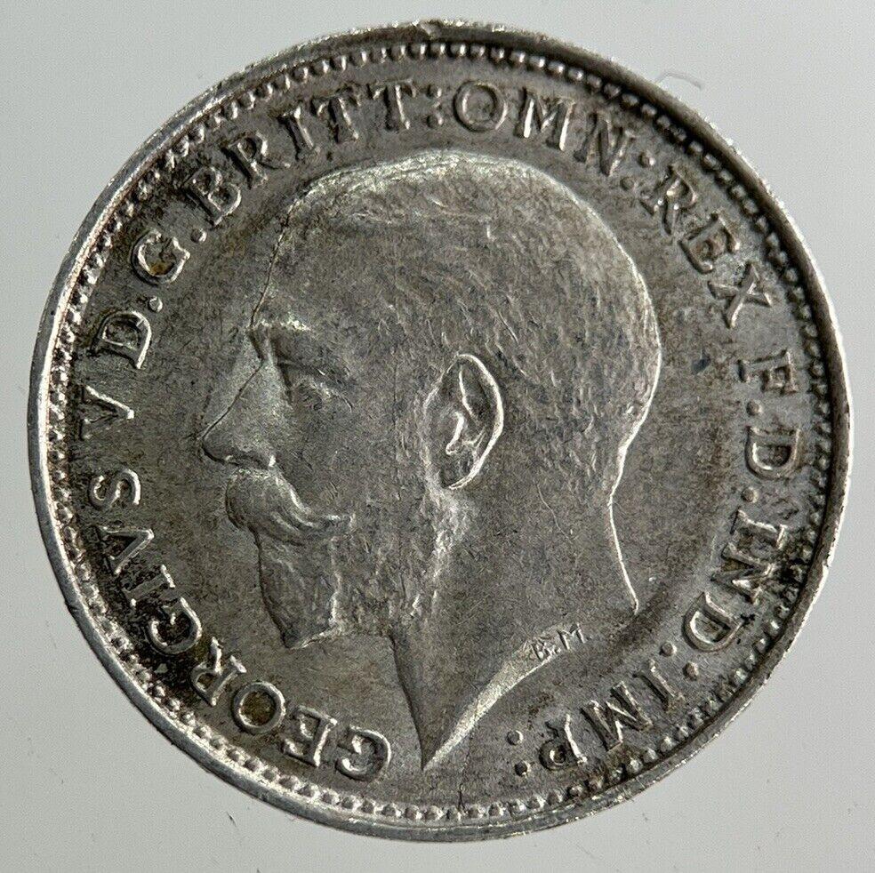 1914 George V Threepence Silver Coin | Very High Grade