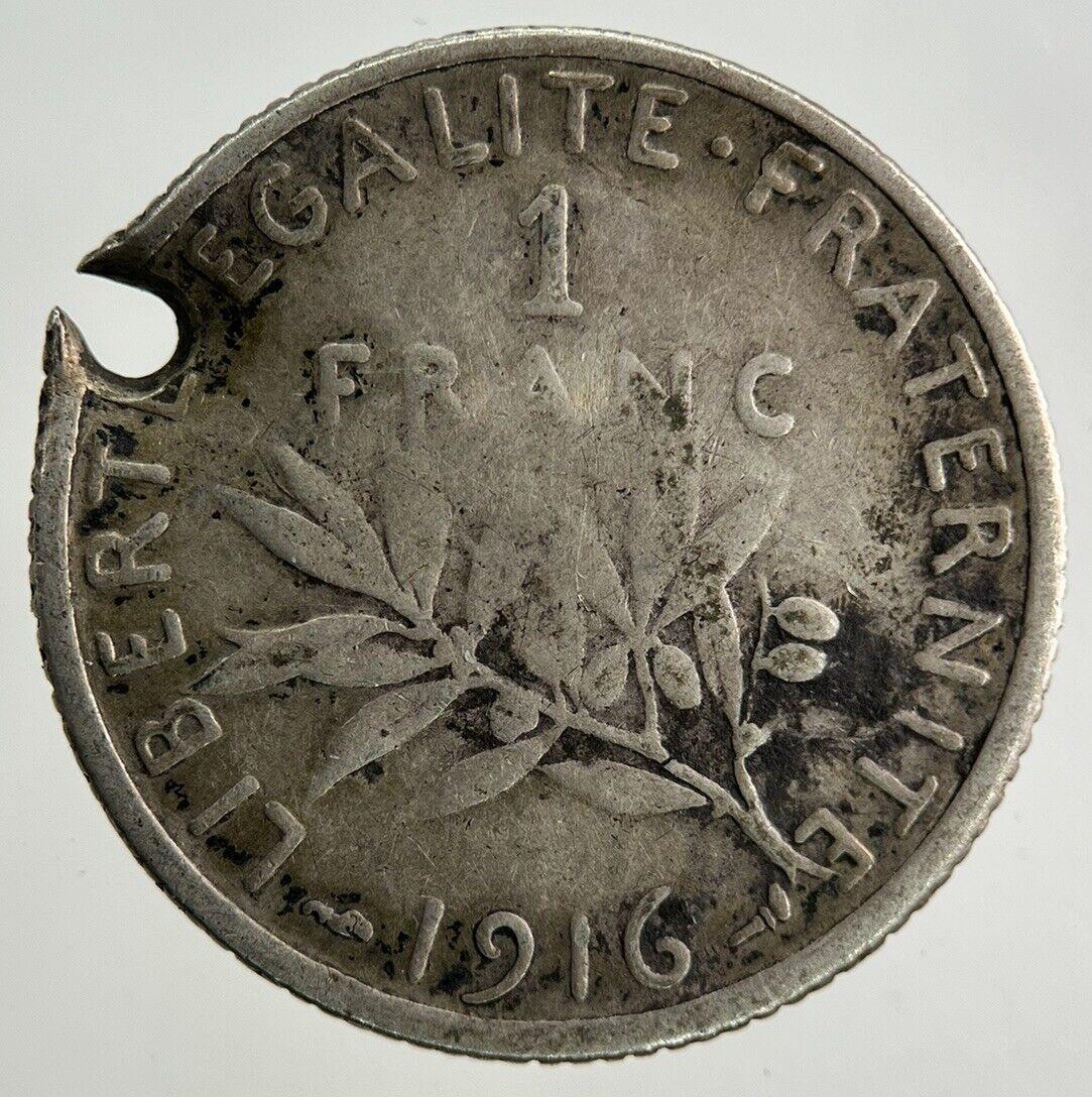 1916 France 1 Franc Silver Coin | Collectable Grade