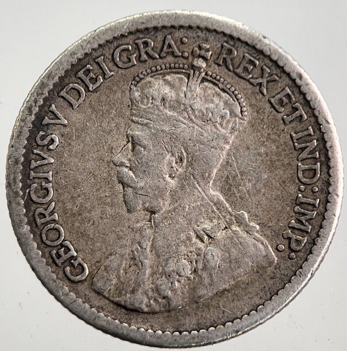 1916 Canada 5 Cents Silver Coin | Fine Collectable Grade | a7814