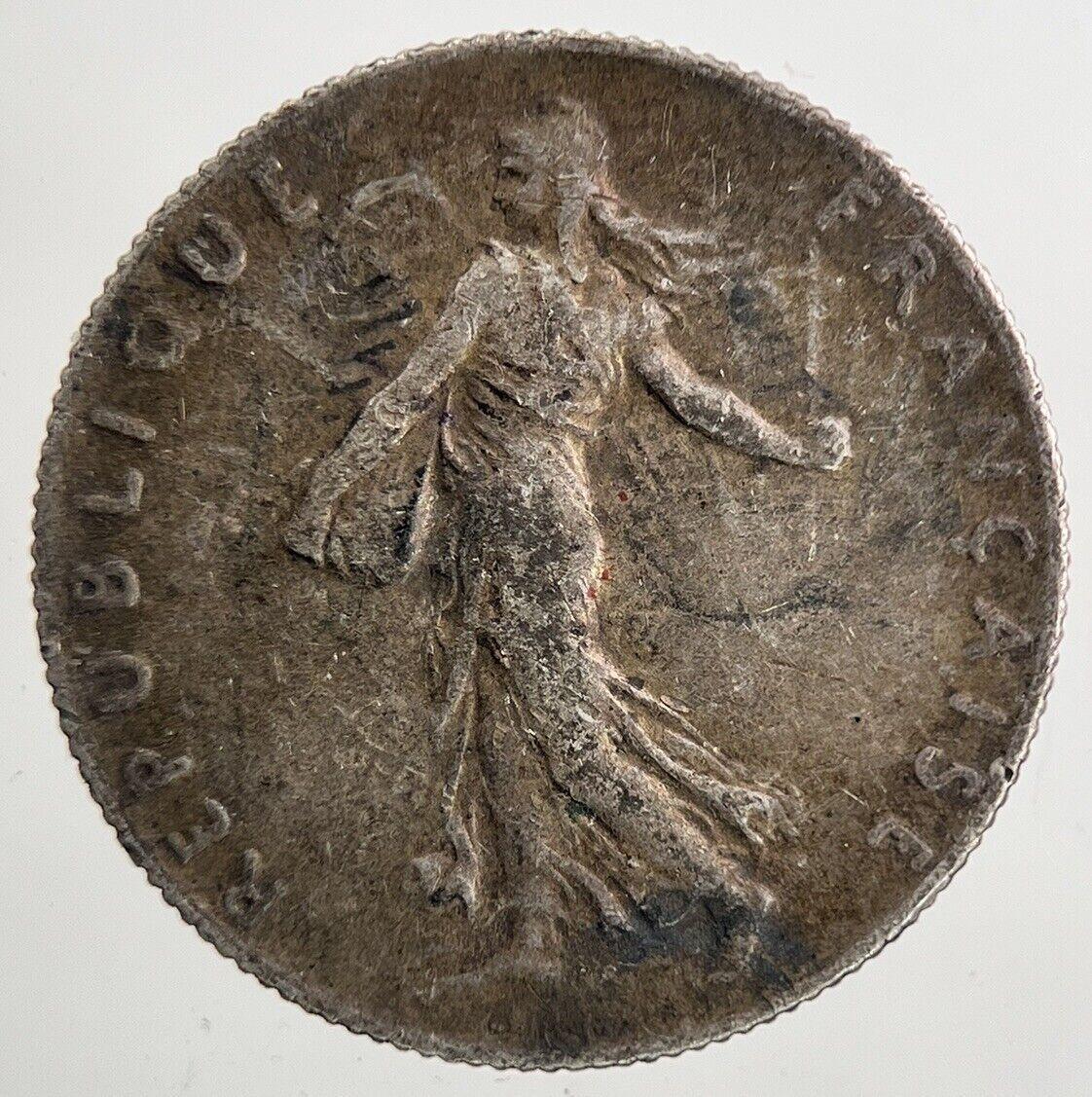 1916 France 50 Centimes Silver Coin | Fine Collectable Grade