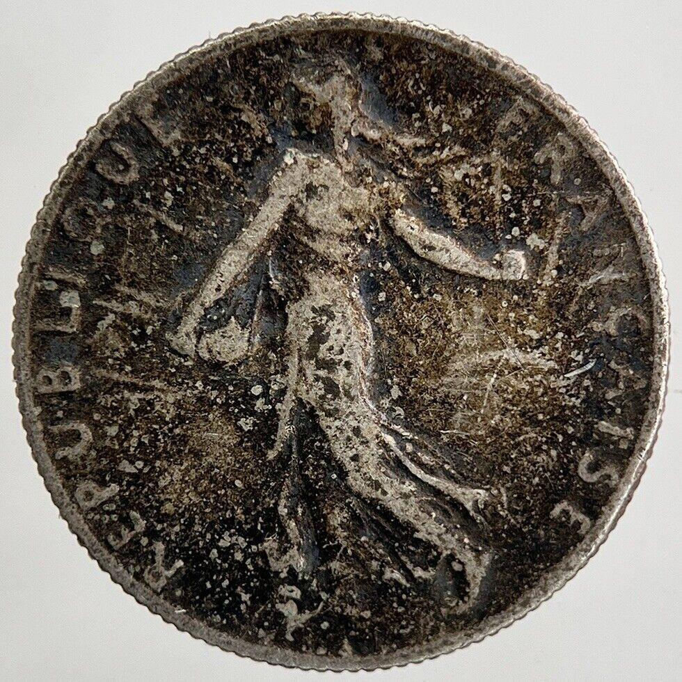 1916 France 50 Centimes Silver Coin | Fine Collectable Grade