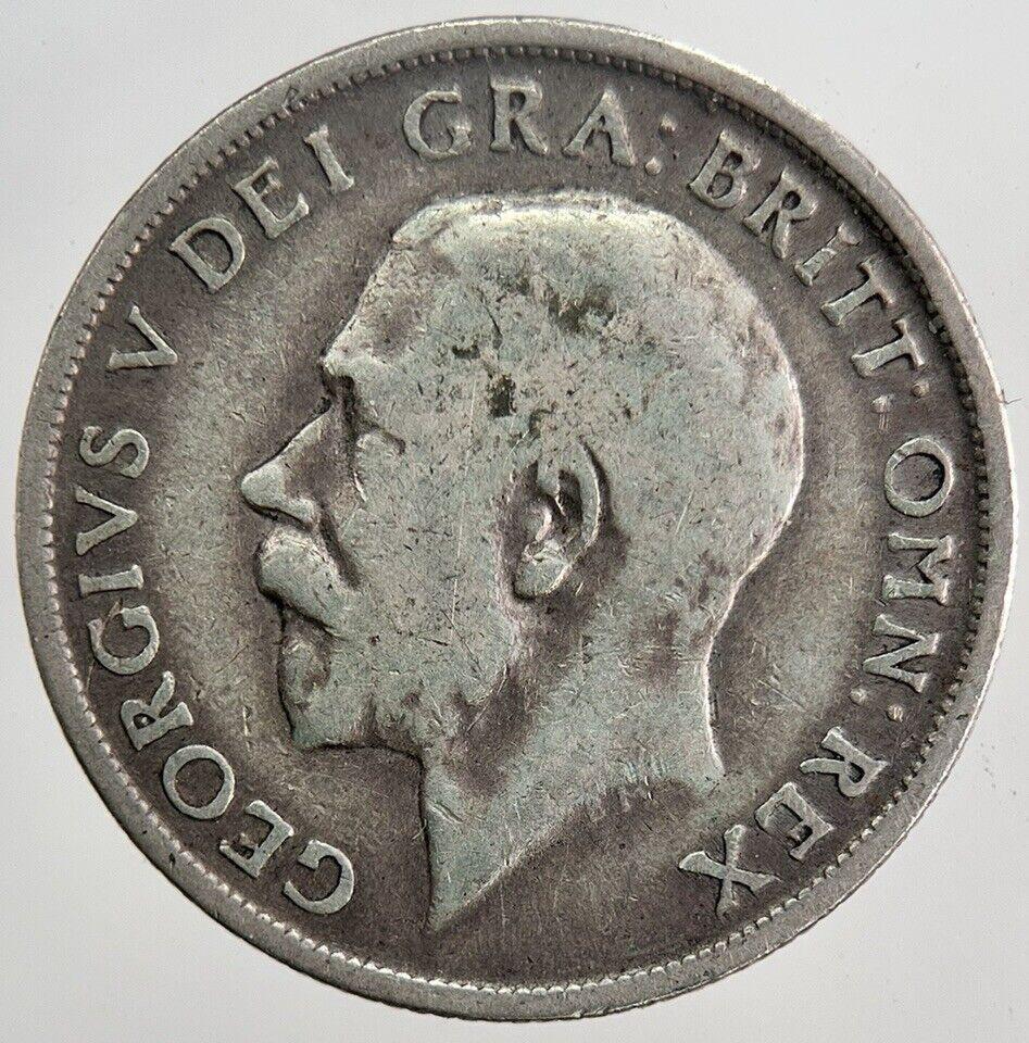 1916 George V Shilling Silver Coin | Collectable Grade | a5907