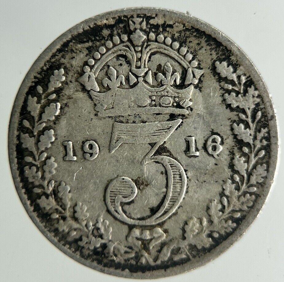1916 George V Threepence Silver Coin | Collectable Grade