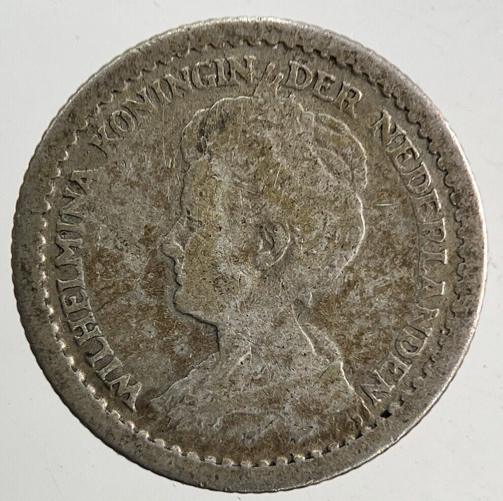 1916 Netherlands 10 Cents Silver Coin | Collectable Grade