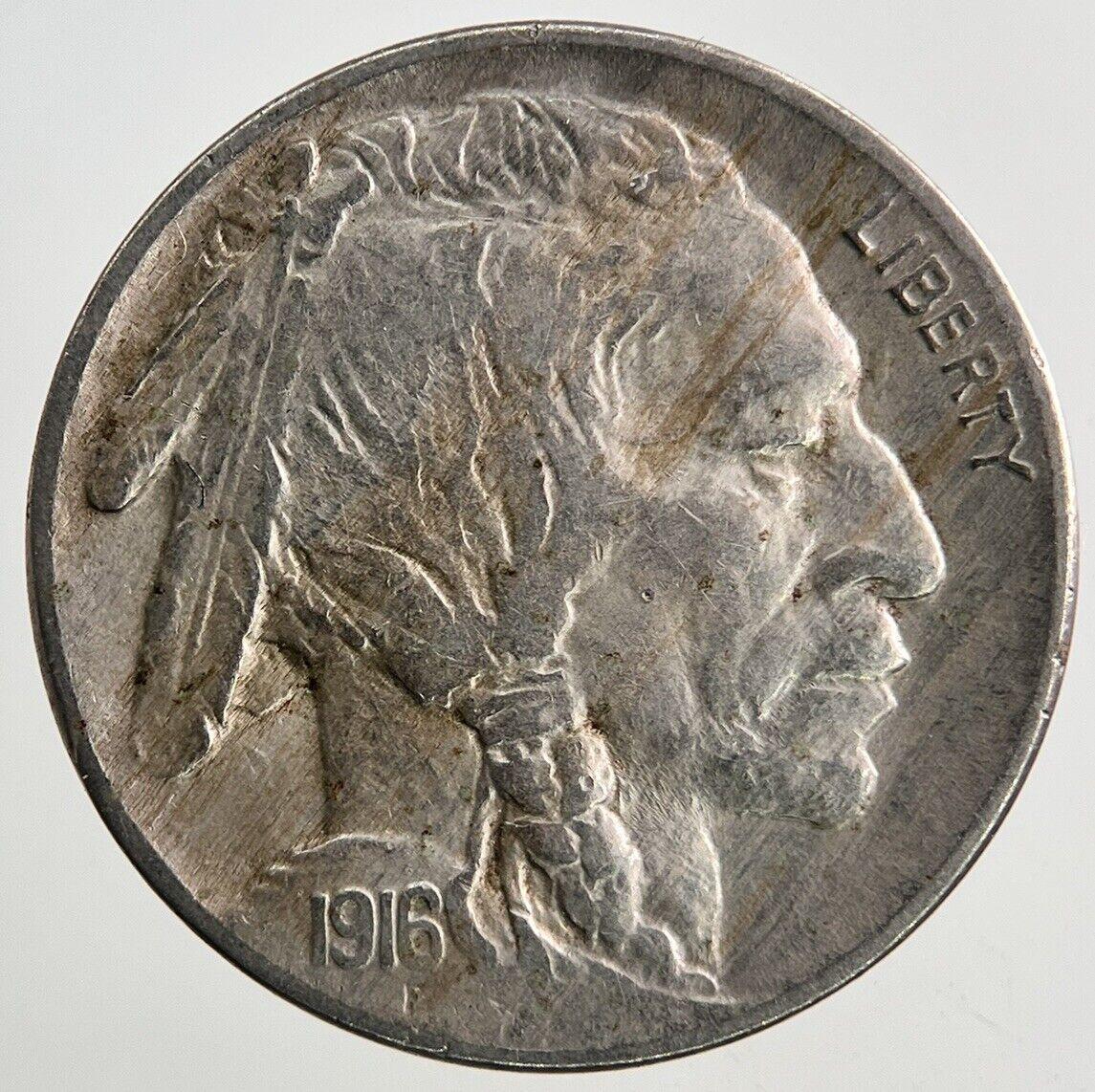 1916 US USA Nickel Buffalo Coin | Very High Grade