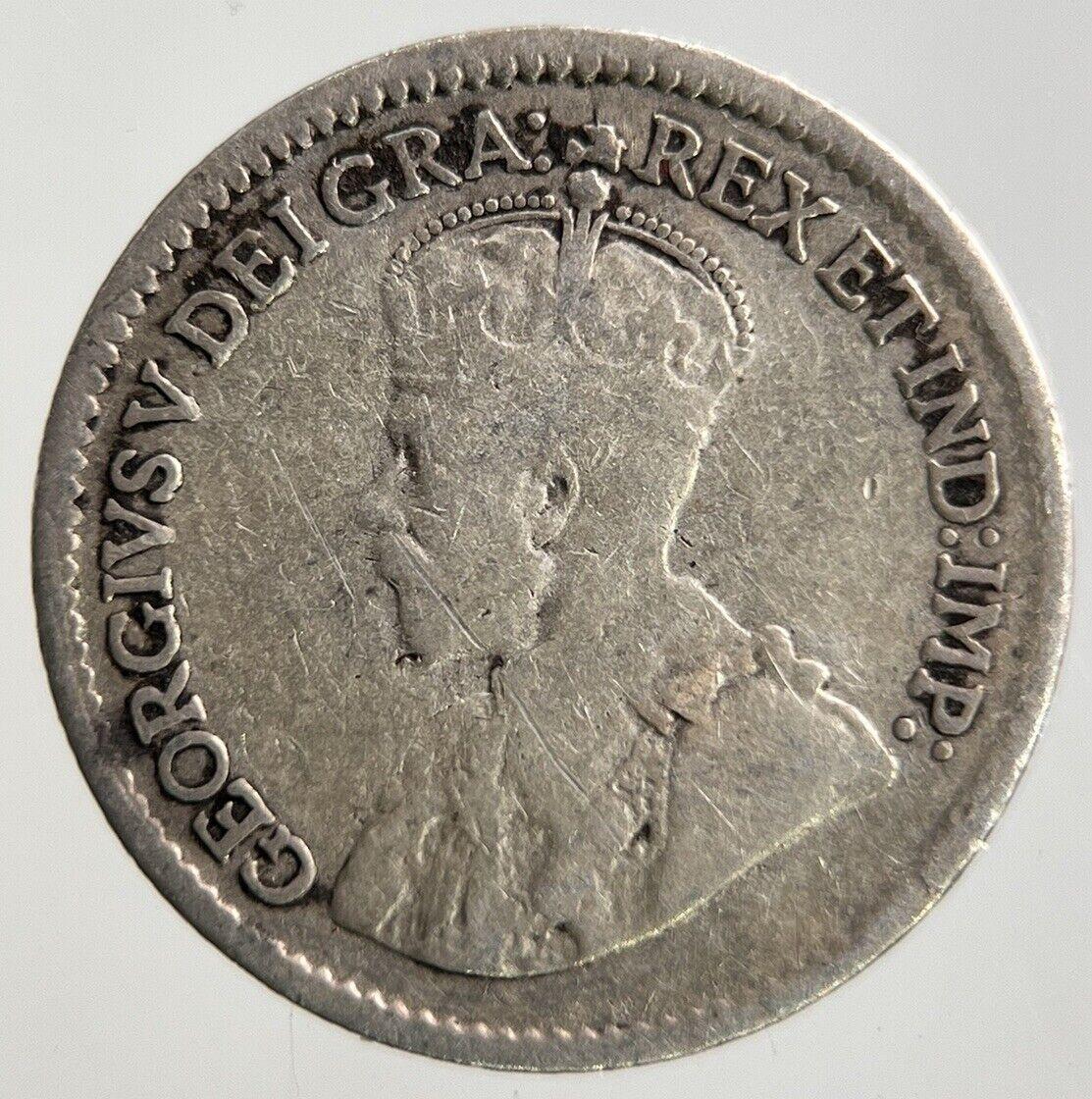 1918 Canada 5 Cents Silver Coin | Fine Collectable Grade