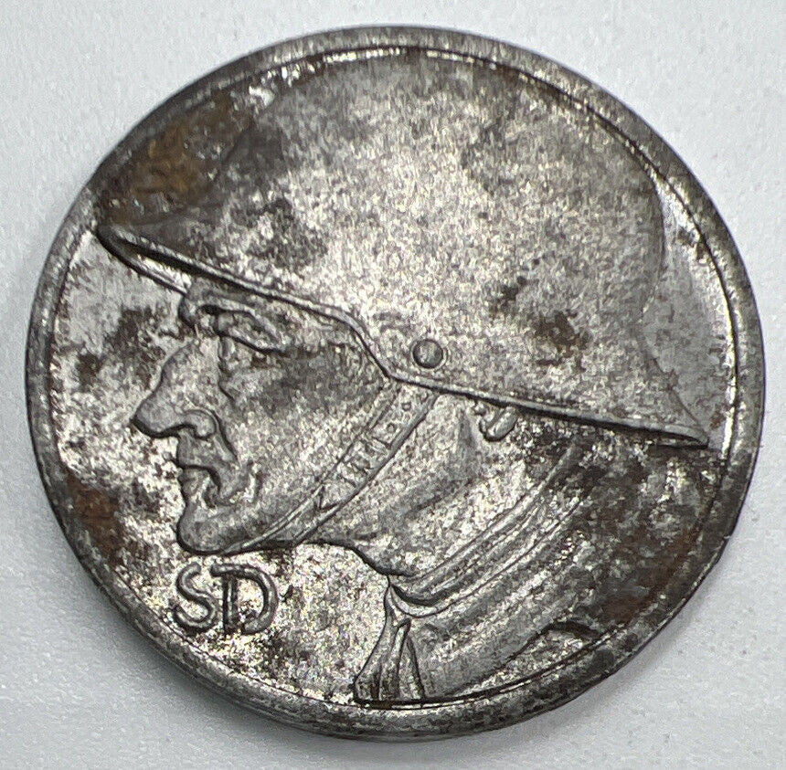 1918 10 Stadt-Duren German Helmet Austria Coin | Collectable Grade | a1308