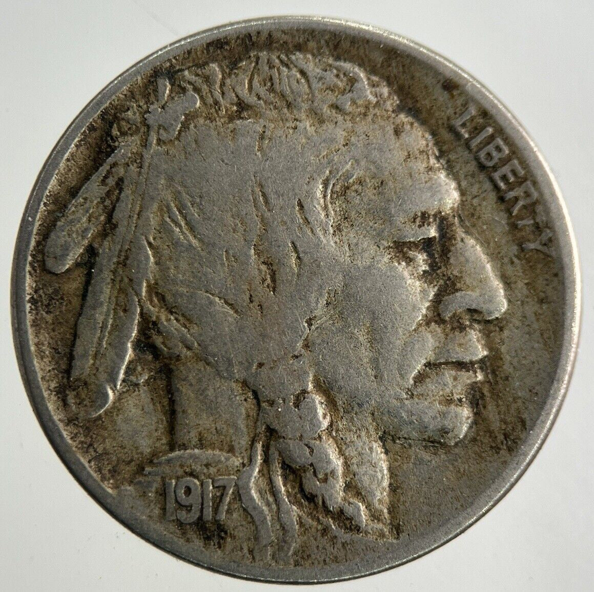 1917 US USA Buffalo Nickel Coin | Fine Collectable Grade