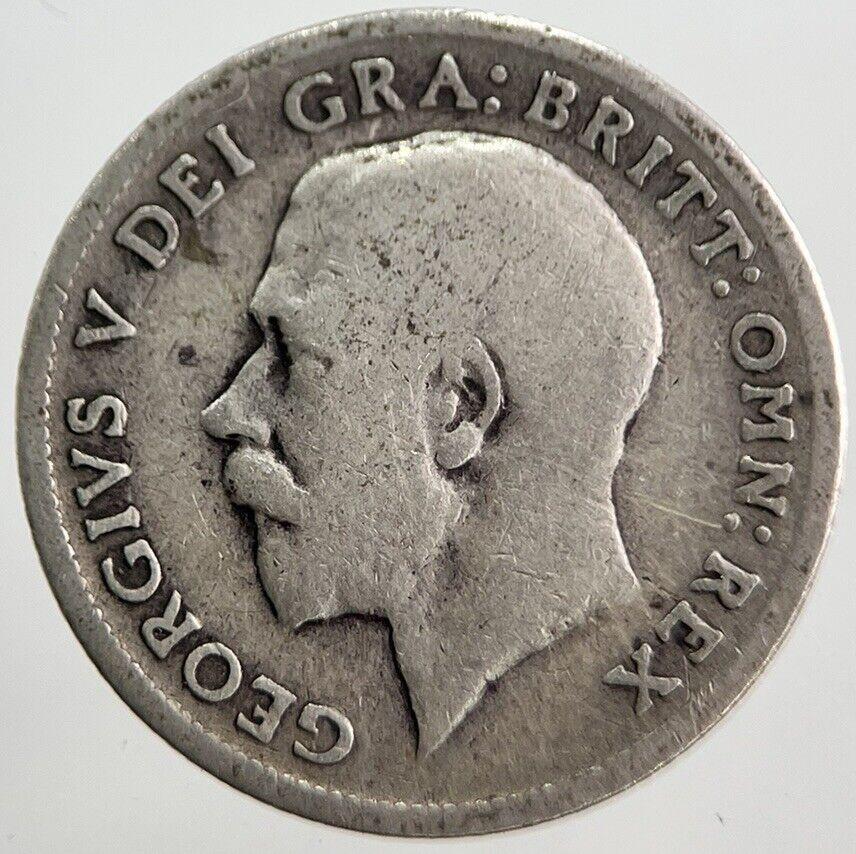 1918 George V Sixpence Silver Coin | Fair Grade | a7249