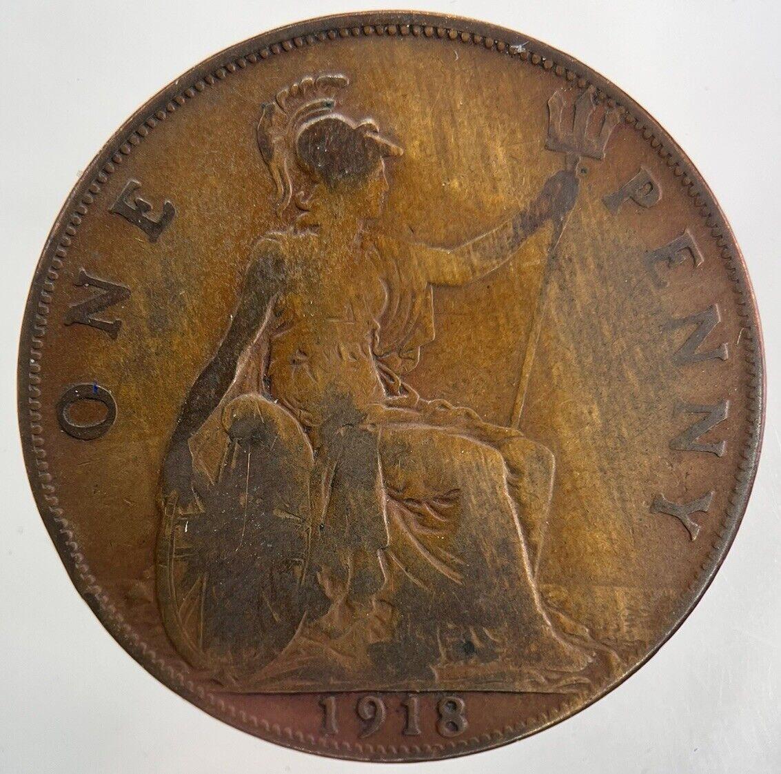 1918 George V One Penny Coin | Collectable Grade