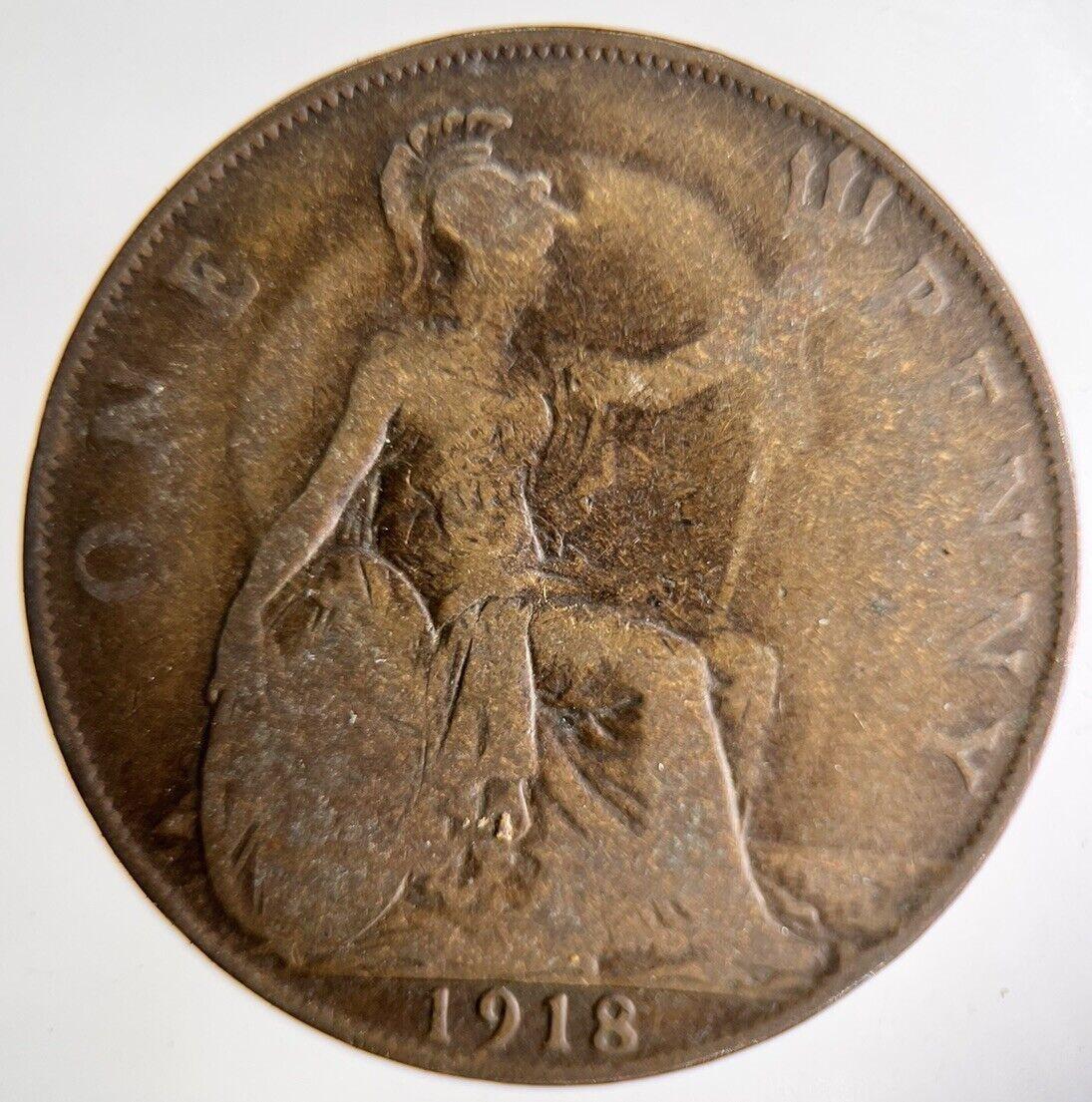 1918 George V One Penny Coin | Collectable Grade