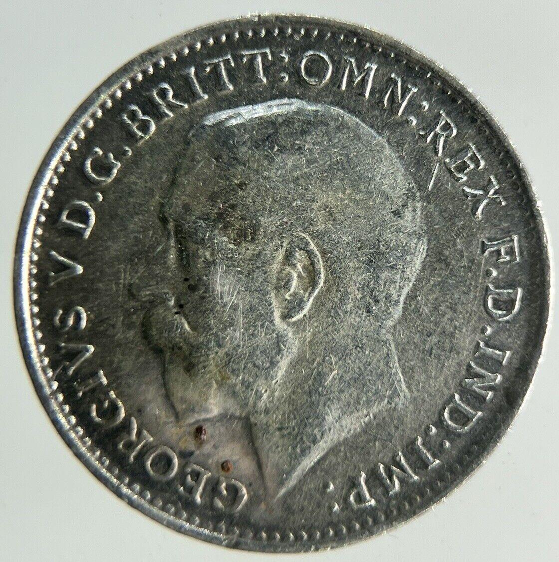 1918 George V Threepence Silver Coin | Fine Collectable Grade