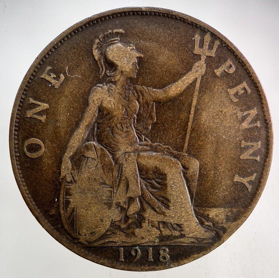 1918 George V One Penny Coin | Collectable Grade