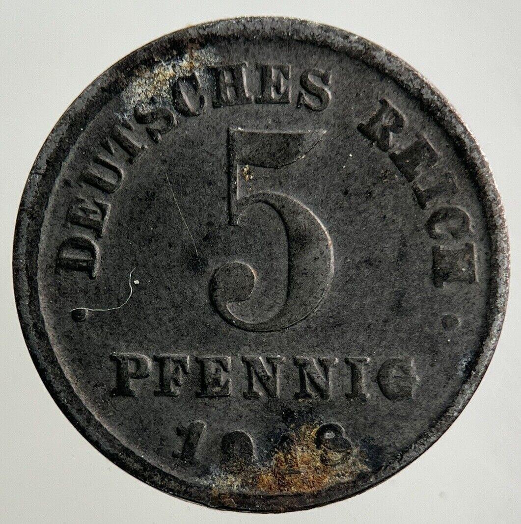 1918 Germany 5 Pfennig Coin | Fine Collectable Grade