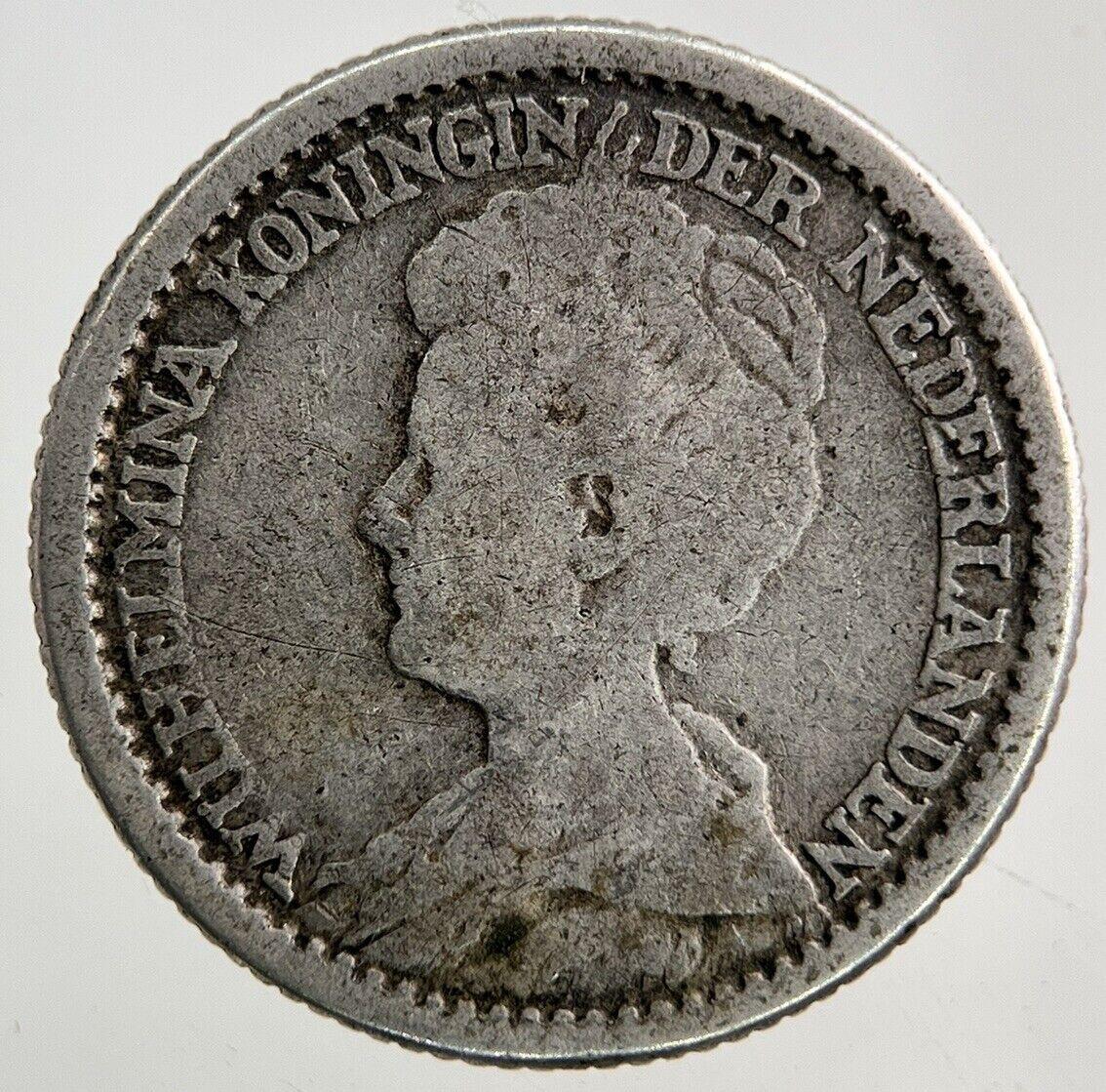1918 Netherlands 25 Cents Silver Coin | Collectable Grade