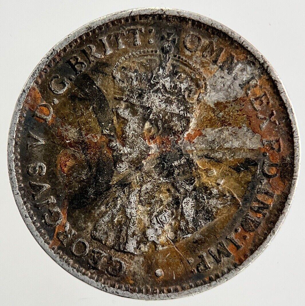 1918-M Australia Silver Threepence Coin | Fine Collectable Grade