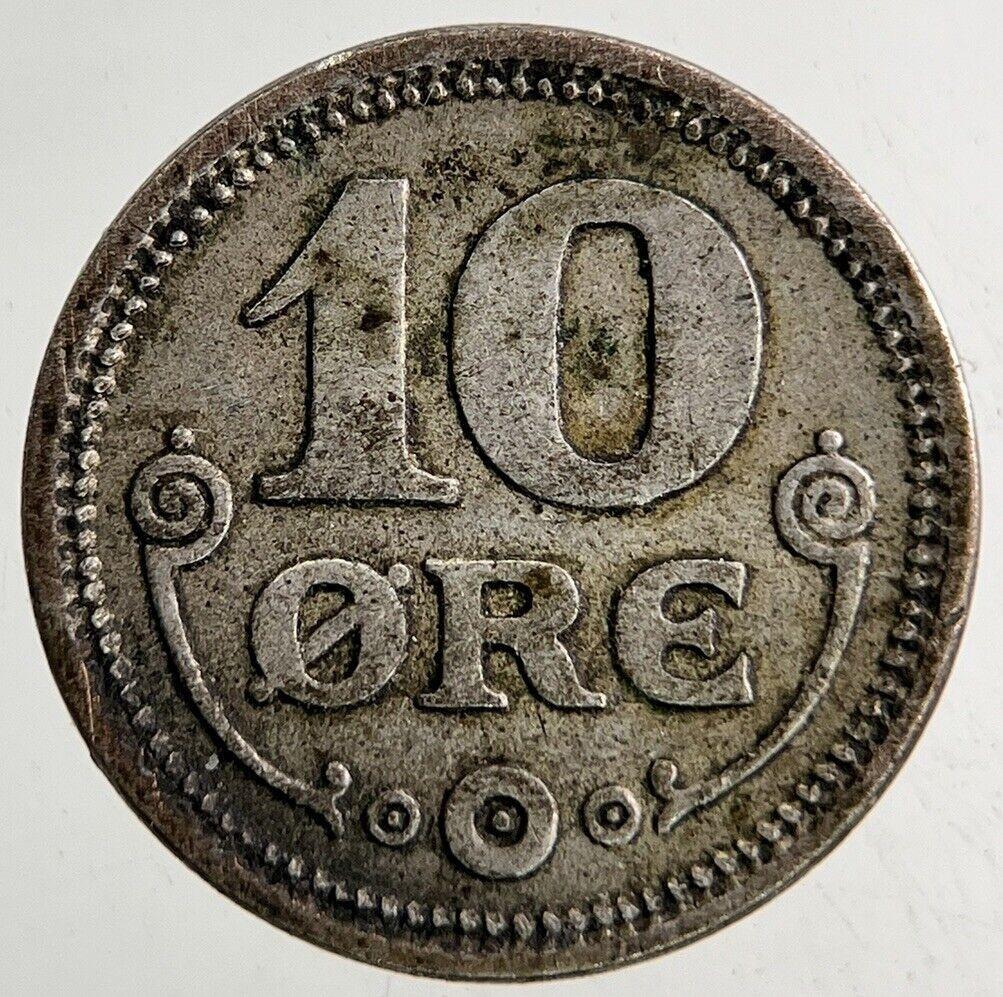 1919 Denmark 10 Ore Coin | Fine Collectable Grade