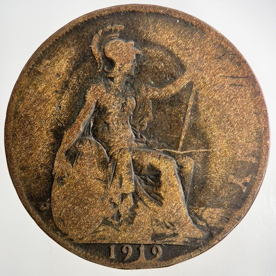 1919 George V One Penny Coin | Collectable Grade