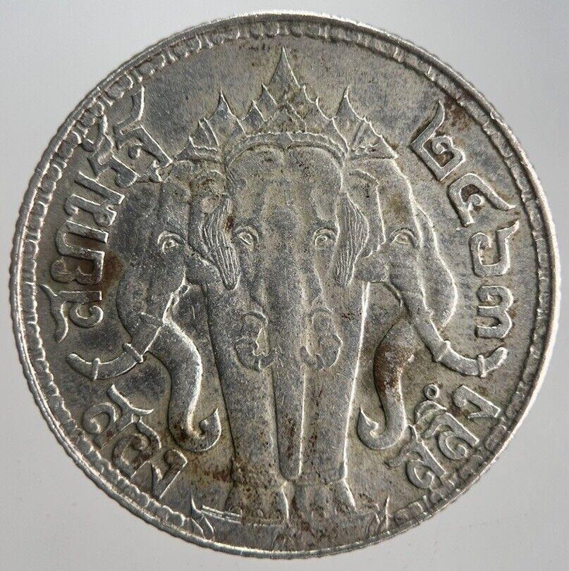 1919-1921 Thailand 2 Salung 1/2 Baht Rama VI Silver Coin | Collectable Grade