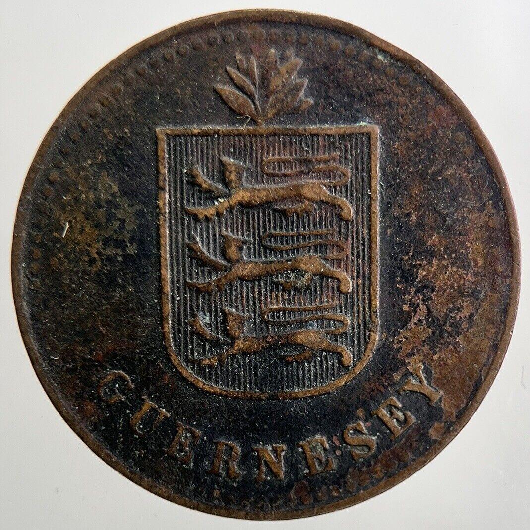 1920 Guernsey 4 Doubles Coin | Fine Collectable Grade