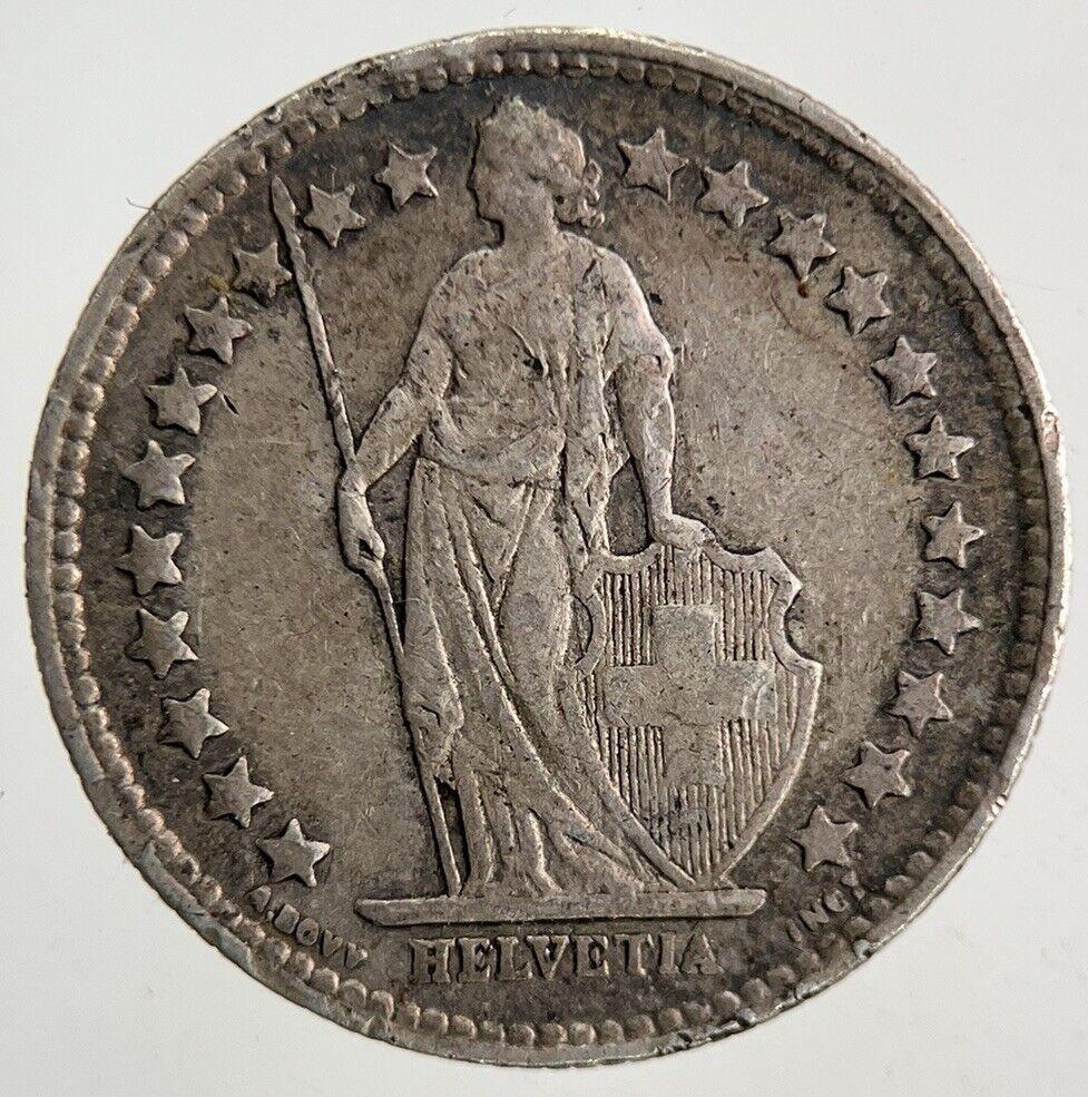 1920 Switzerland Swiss 1/2 Half Franc Silver Coin | Fine Collectable Grade