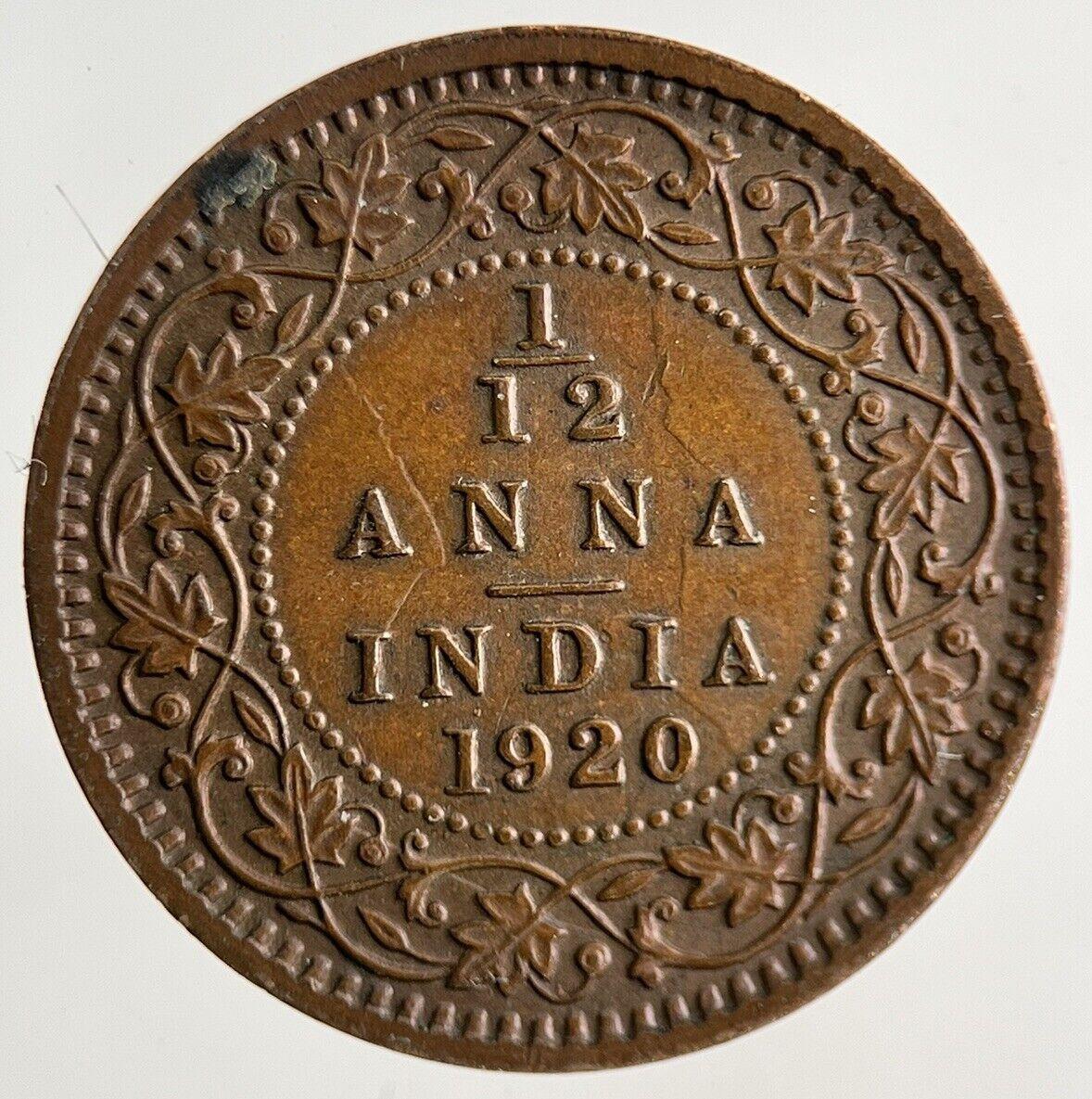 1920 India 1/12 Anna Coin | Fine Collectable Grade
